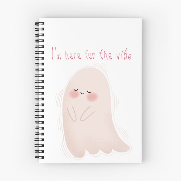 Item preview, Cute Im Here for the Vibe Ghost Whimsical Illustration designed and sold by StoriesInGrain.