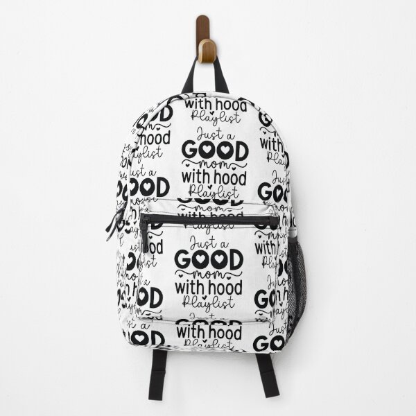Item preview, Just A Good Mom With A Hood Playlist - Mom Quotes Retro Vintage Aesthetic Cute Motherhood Gift designed and sold by FuzionRaptor.