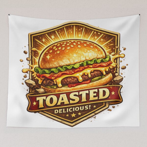 Item preview, Toasted Delicious: Premium Badge Burger Excellence Gold Standard designed and sold by irfanshikh.