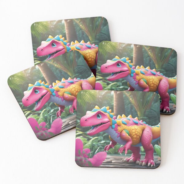 Item preview, Colorful dinosaur in the dense tropical rainforest designed and sold by Mauswohn.
