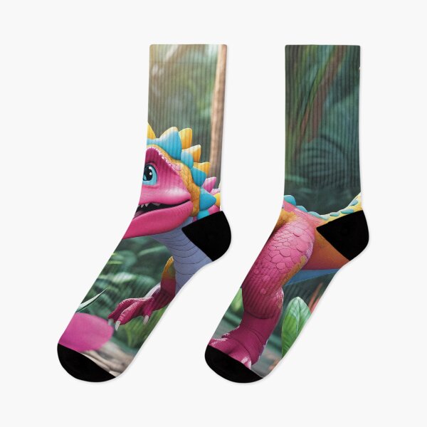 Item preview, Colorful dinosaur in the dense tropical rainforest designed and sold by Mauswohn.