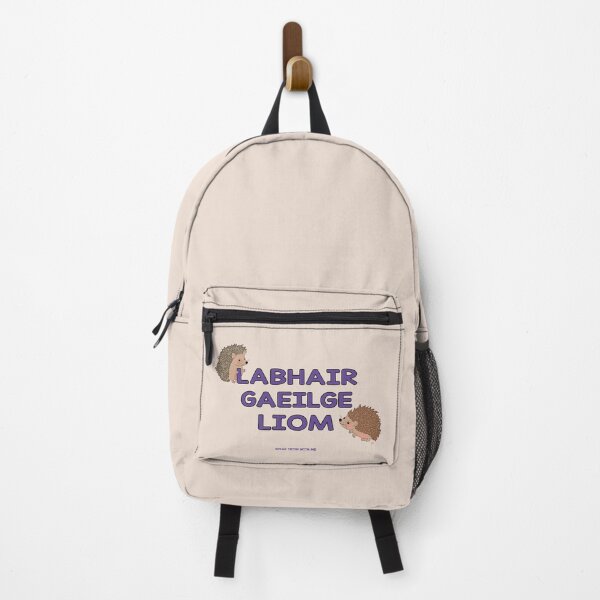 Item preview, LABHAIR GAEILGE LIOM: Speak Irish With Me (as Gaeilge / in Irish) Cute Hedgehogs designed and sold by BrokenIrish.