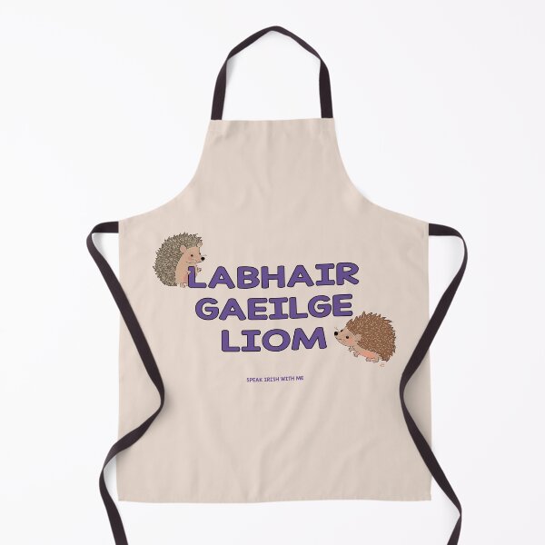 Item preview, LABHAIR GAEILGE LIOM: Speak Irish With Me (as Gaeilge / in Irish) Cute Hedgehogs designed and sold by BrokenIrish.