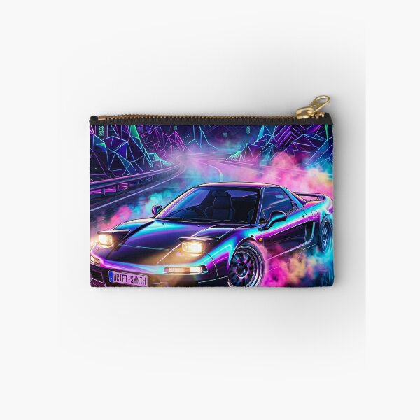 Item preview, Retro Synthwave Drifting V6 Tuner Car Sunset Scene designed and sold by RevUpDesign.