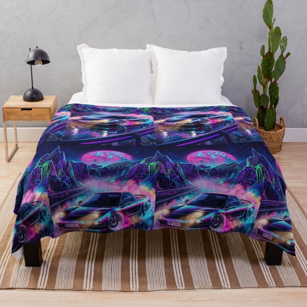 Item preview, Retro Synthwave Drifting V6 Tuner Car Sunset Scene designed and sold by RevUpDesign.