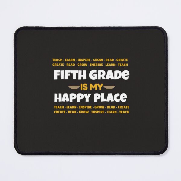 Item preview, Fifth Grade Is My Happy Place Teacher Shirt | 5th Grade Teacher Tee | Back to School Gift | Classroom Apparel designed and sold by yochatees.