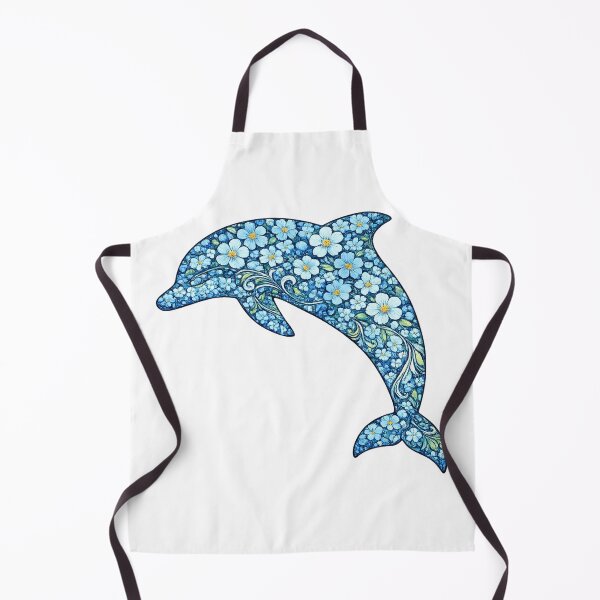 Item preview, Blue Floral Dolphin designed and sold by OTSC.