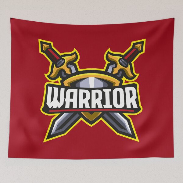 Item preview, Logo Warrior – Epic Gaming Warrior Mascot Emblem Design designed and sold by MerlinWear.