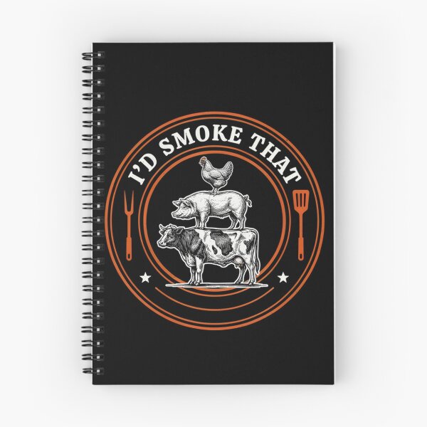 Item preview, I'd Smoke That Pig Cow Chicken Chef Butcher BBQ Pitmaster Smoker designed and sold by MizoX7.