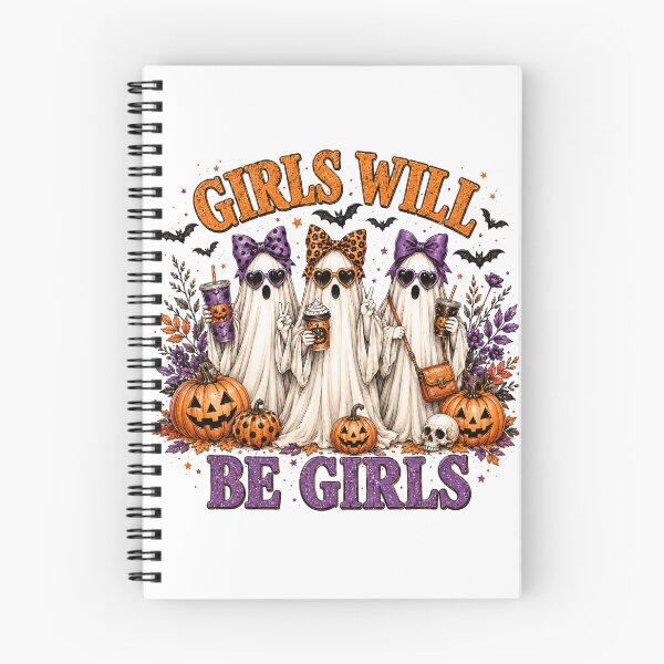 Item preview, Girls Will Be Girls Halloween Spooky Ghosts | Aesthetic Pumpkin Fall Gift | Halloween Party Squad Outfit | Cute Spooky Ghost Trio | Girls Night Out Halloween | Fall Ghost Graphic designed and sold by Noe Mill.