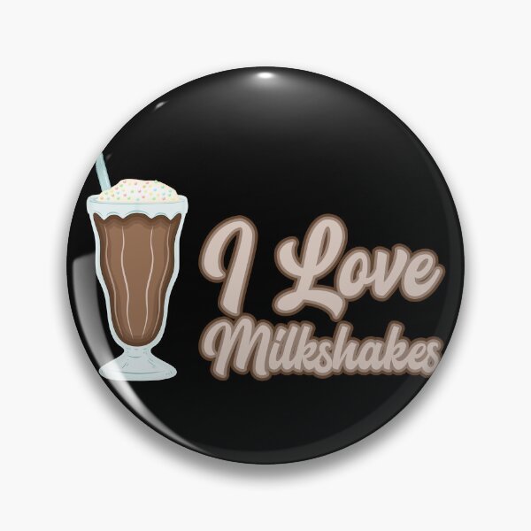 Item preview, I love chocolate milkshakes text design designed and sold by BRU Design.