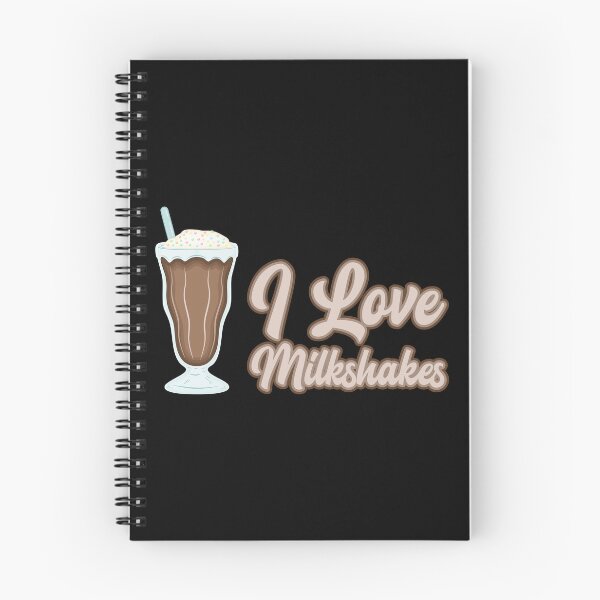 Item preview, I love chocolate milkshakes text design designed and sold by BRU Design.