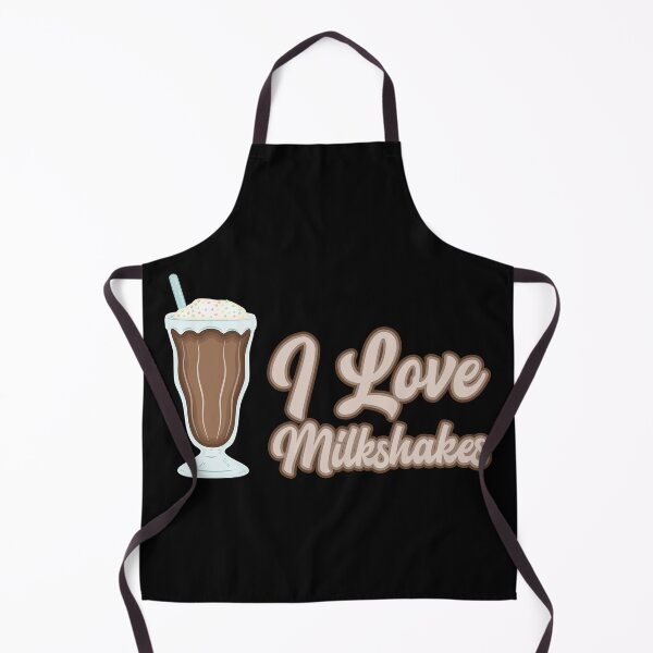 Item preview, I love chocolate milkshakes text design designed and sold by BRU Design.