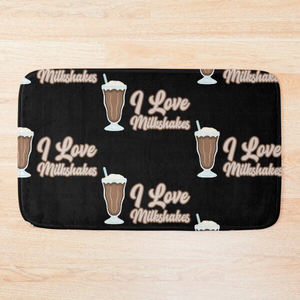 Item preview, I love chocolate milkshakes text design designed and sold by BRU Design.