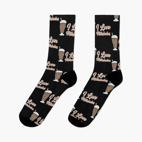 Item preview, I love chocolate milkshakes text design designed and sold by BRU Design.