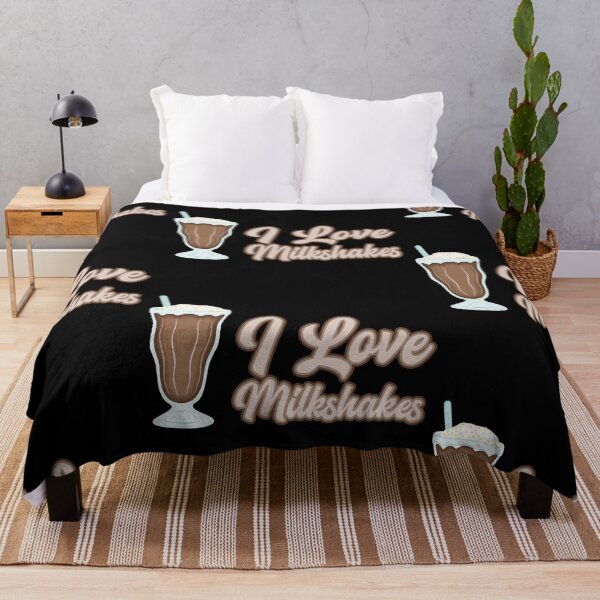 Item preview, I love chocolate milkshakes text design designed and sold by BRU Design.