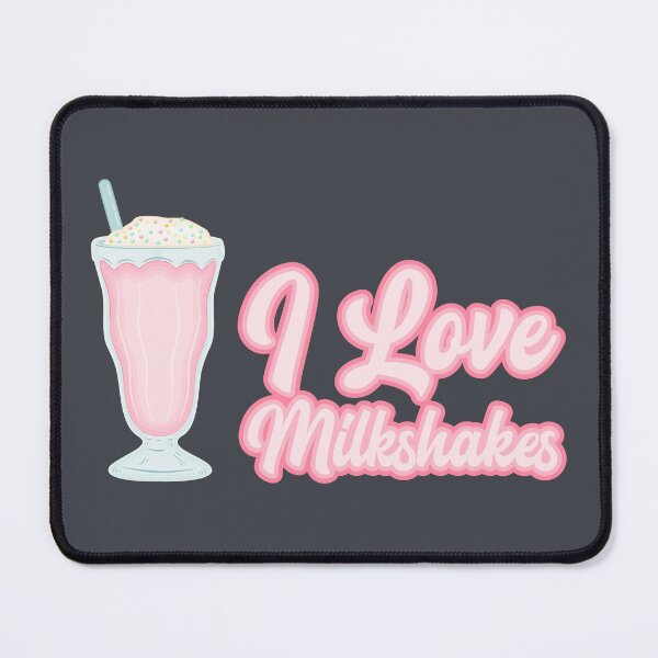 Item preview, I love strawberry milkshakes text design designed and sold by BRU Design.