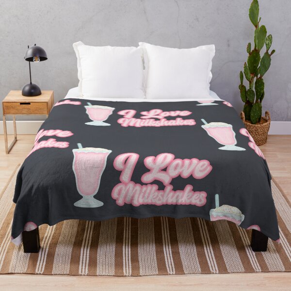 Item preview, I love strawberry milkshakes text design designed and sold by BRU Design.