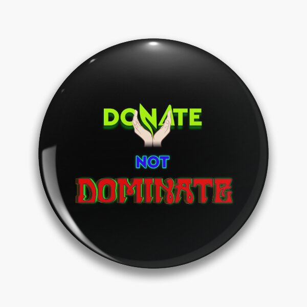 Item preview, Donate not Dominate Typography T-shirt designed and sold by T2T-ees.