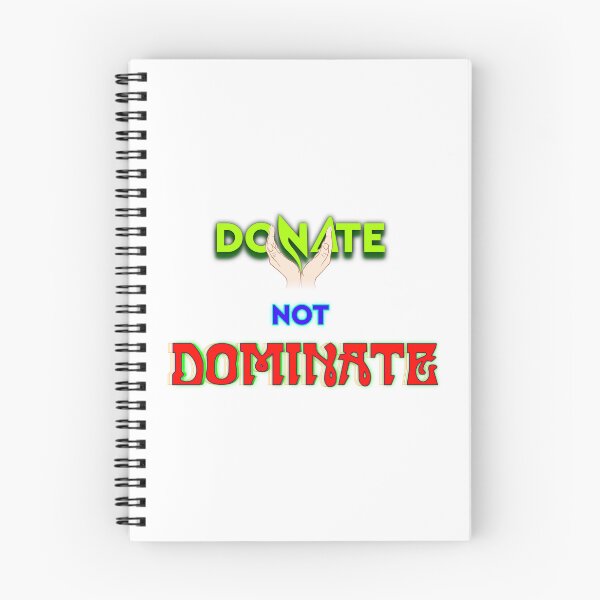 Item preview, Donate not Dominate Typography T-shirt designed and sold by T2T-ees.