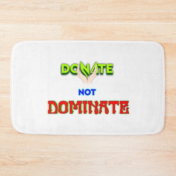 Item preview, Donate not Dominate Typography T-shirt designed and sold by T2T-ees.