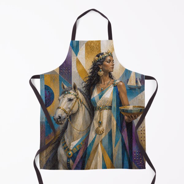 Item preview, Roman Goddess Nehalennia painting. designed and sold by GalleryKauffeld.
