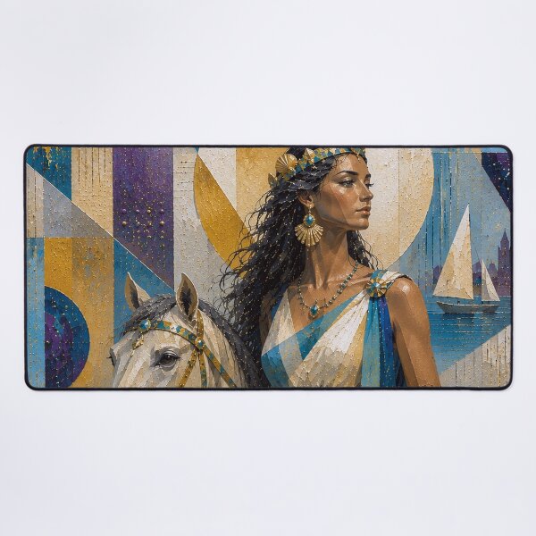 Item preview, Roman Goddess Nehalennia painting. designed and sold by GalleryKauffeld.