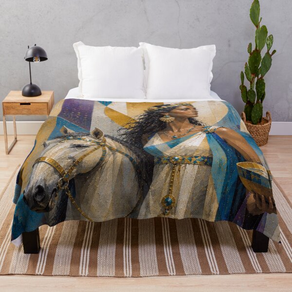 Item preview, Roman Goddess Nehalennia painting. designed and sold by GalleryKauffeld.