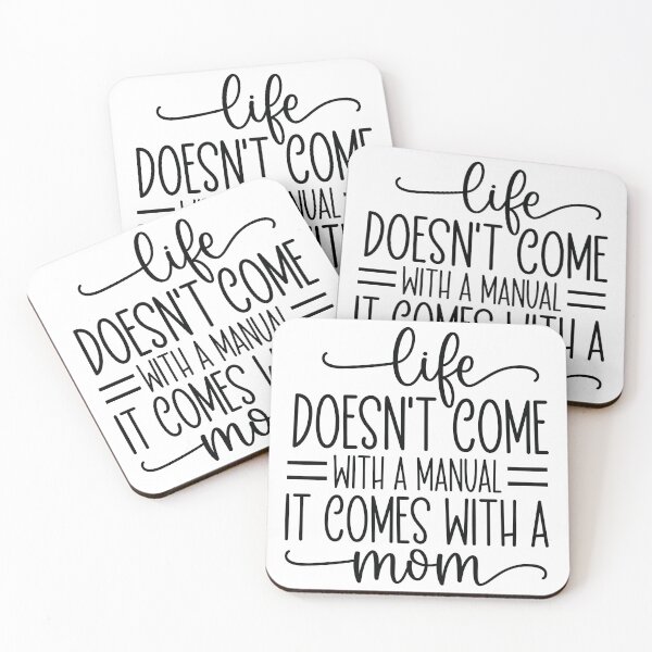 Item preview, Life Doesnt Come With A Manual It Comes With A Mom - Mom Quotes Retro Vintage Aesthetic Motherhood Gift designed and sold by FuzionRaptor.