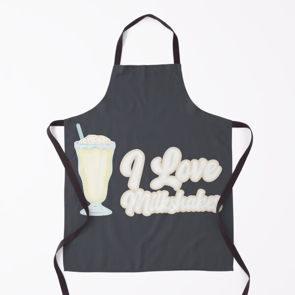 Item preview, I love vanilla milkshakes text design designed and sold by BRU Design.