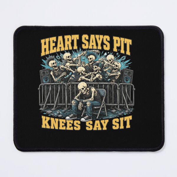Item preview, Heart Says Pit Knees Say Sit Skeleton Funny Saying Quote designed and sold by clothesy7.