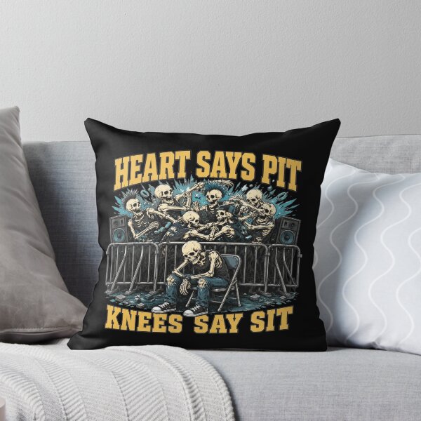 Item preview, Heart Says Pit Knees Say Sit Skeleton Funny Saying Quote designed and sold by clothesy7.