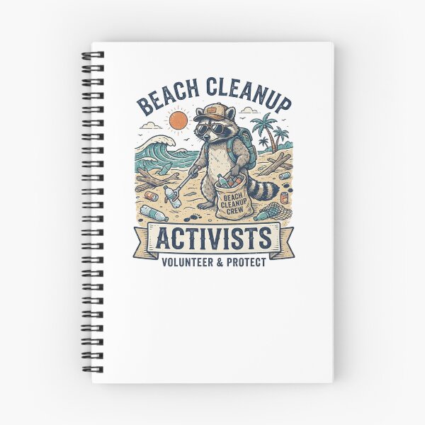 Item preview, Beach Cleanup Activists Funny Raccoon Volunteer Protect Ocean designed and sold by Yellowriversss.