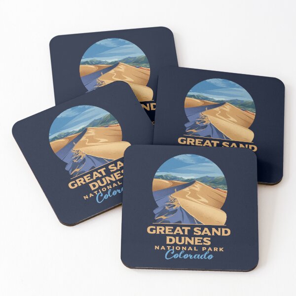 Item preview, Great Sand Dunes National Park Colorado Vintage Art designed and sold by LinaValearte.