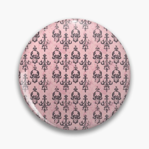 Item preview, Vintage Pink and Black Damask Pattern designed and sold by LouieVanille.