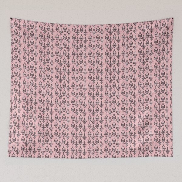 Item preview, Vintage Pink and Black Damask Pattern designed and sold by LouieVanille.