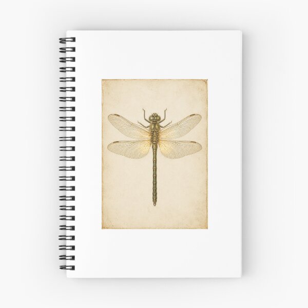 Item preview, Luminous Dragonfly Specimen Print — Glowing Vintage Botanical Art for a Mindfulness and Meditation Lover designed and sold by Brackenlume Studio.