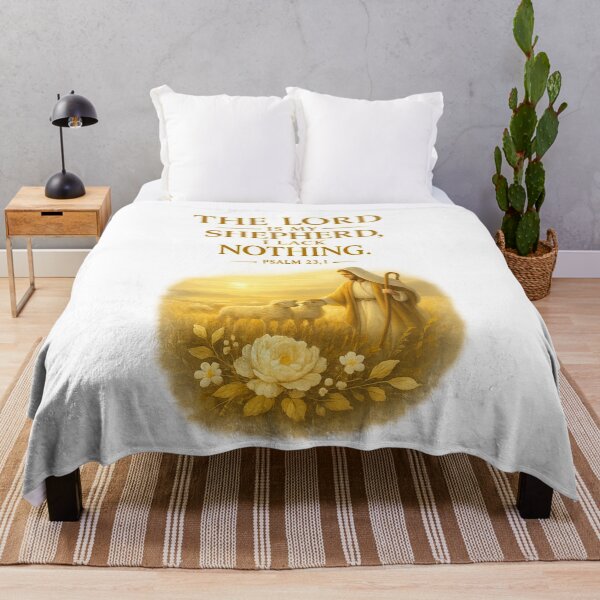 Item preview, I Lack Nothing | Psalm 23:1 Faith-Inspired Christian Design designed and sold by KINGDOM GOLD STUDIO.