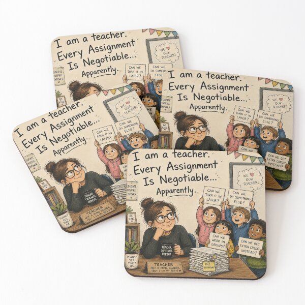 Item preview, I am a teacher. Every assignment is negotiable...Apparently. designed and sold by CinemaChronik.