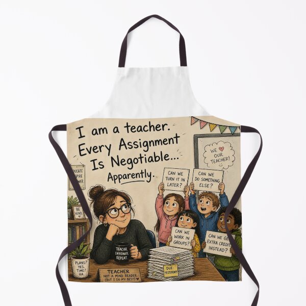 Item preview, I am a teacher. Every assignment is negotiable...Apparently. designed and sold by CinemaChronik.