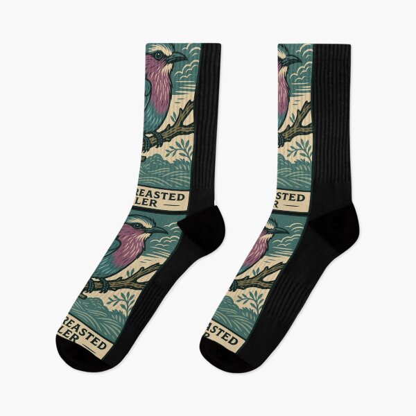 Item preview, Lilac-Breasted Roller – Bold African Bird Vintage Print designed and sold by BRU Design.