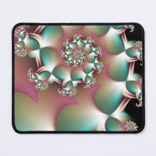 Item preview, Pastel Teal and Rose Quartz Julia Set Fractal designed and sold by pinkal.