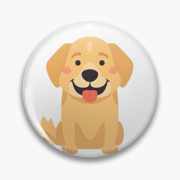 Item preview, Happy Golden Retriever Minimalist Illustration designed and sold by VINTOR-.