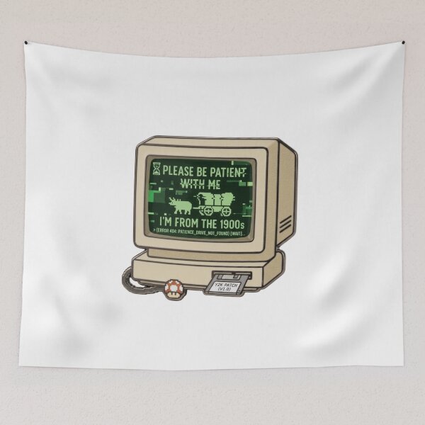 Item preview, Please Be Patient With Me, I'm From the 1900s, Retro Trail Computer Design designed and sold by ezuldeen48.