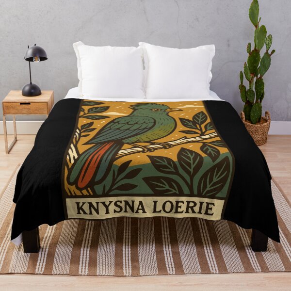 Item preview, Knysna Loerie Bird Print – African Forest Avian Art designed and sold by BRU Design.