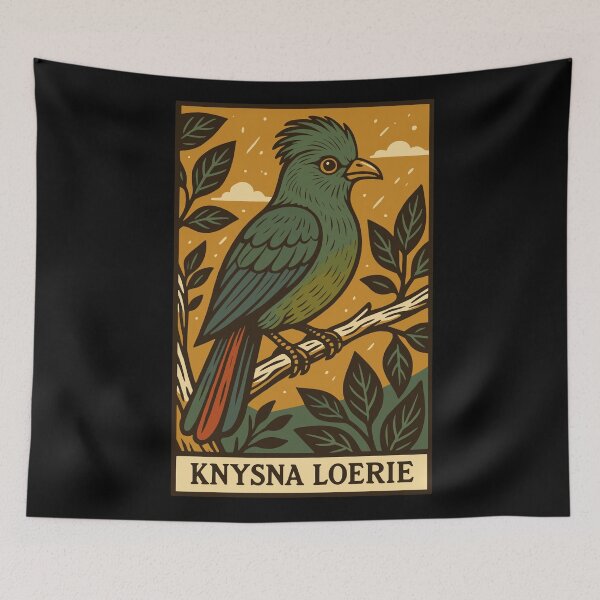 Item preview, Knysna Loerie Bird Print – African Forest Avian Art designed and sold by BRU Design.