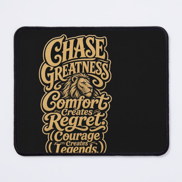 Item preview, Daring Overcomes Stagnation Feline Typography designed and sold by Tsugraf Designs.