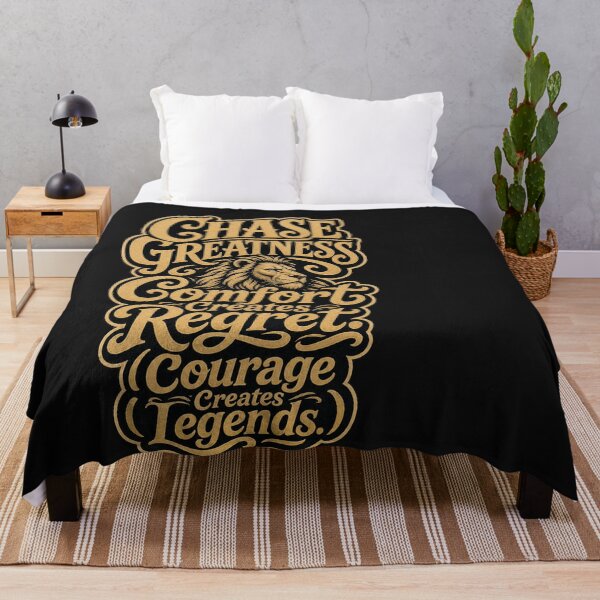 Item preview, Daring Overcomes Stagnation Feline Typography designed and sold by Tsugraf Designs.