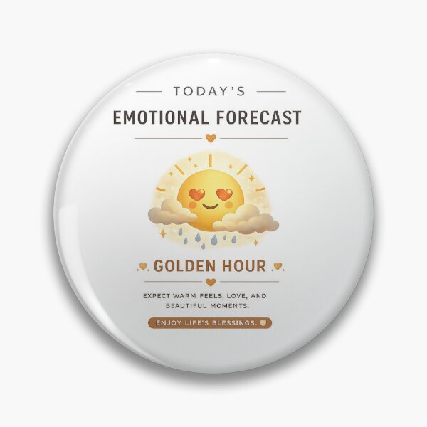 Item preview, Today's Emotional Forecast - Golden Hour designed and sold by Side Quest Co..