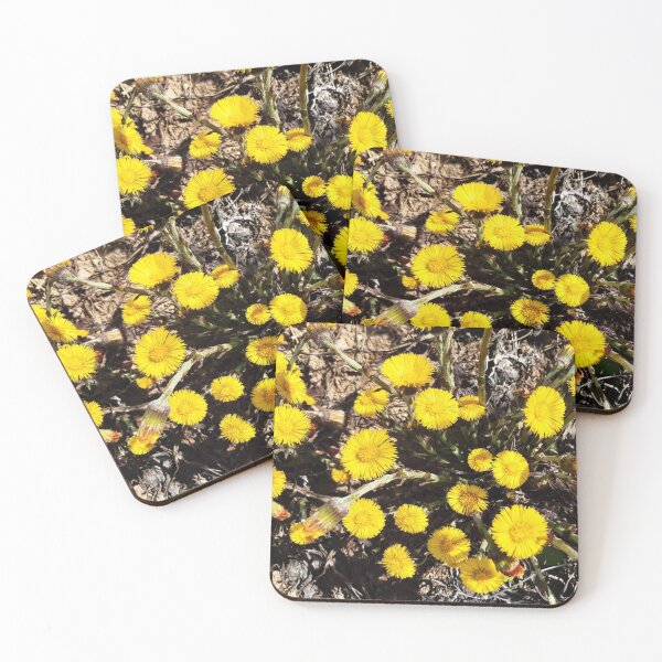 Item preview, Yellow Coltsfoot Flowers in Nature designed and sold by londonartworks.